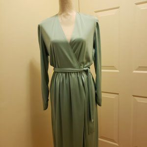 Quiana wrap dress in Sea Mist Green